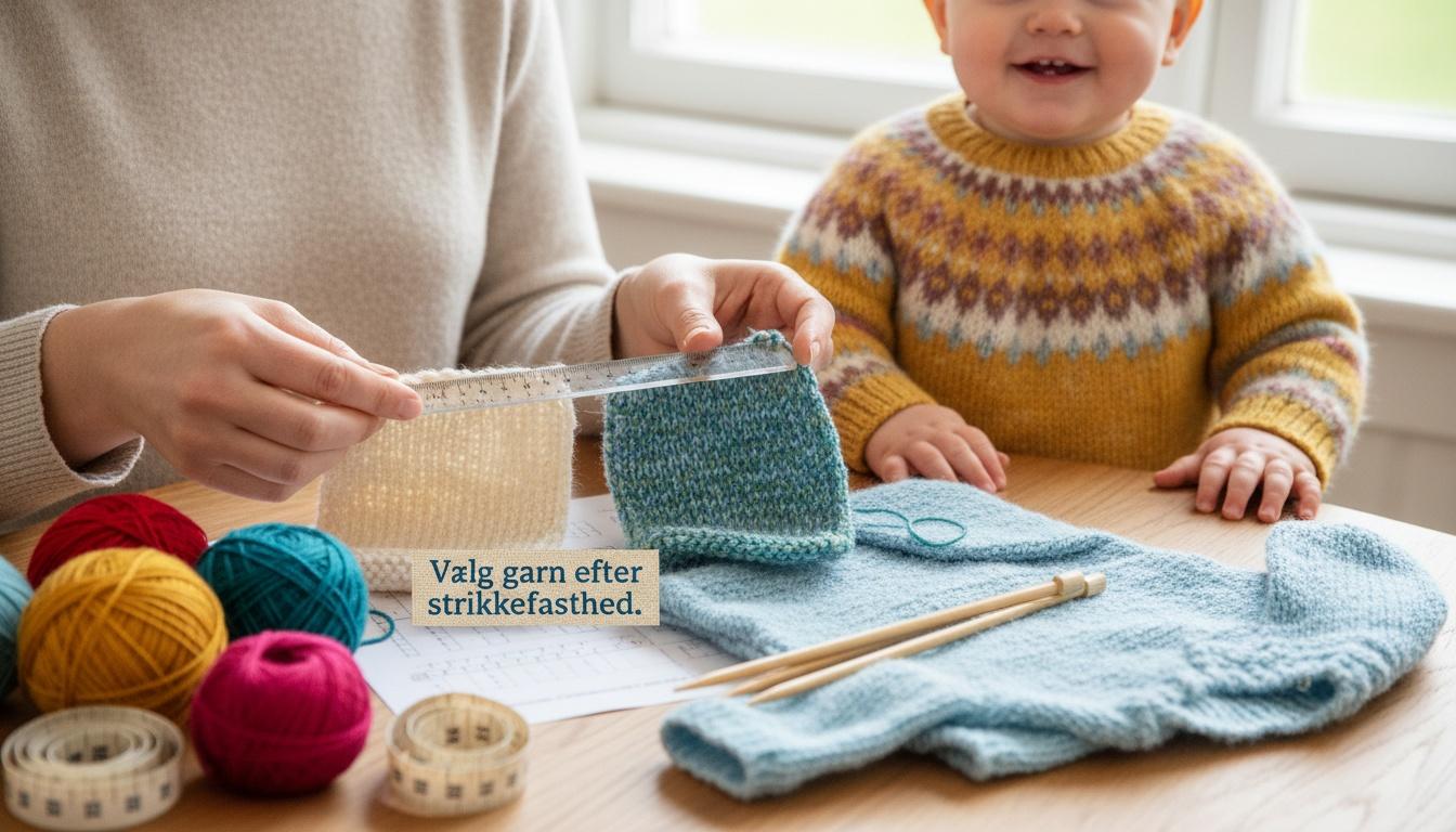 Vælg garn efter strikkefasthed